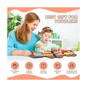 Esli Esli Tablero de peluche para niños pequeños_5