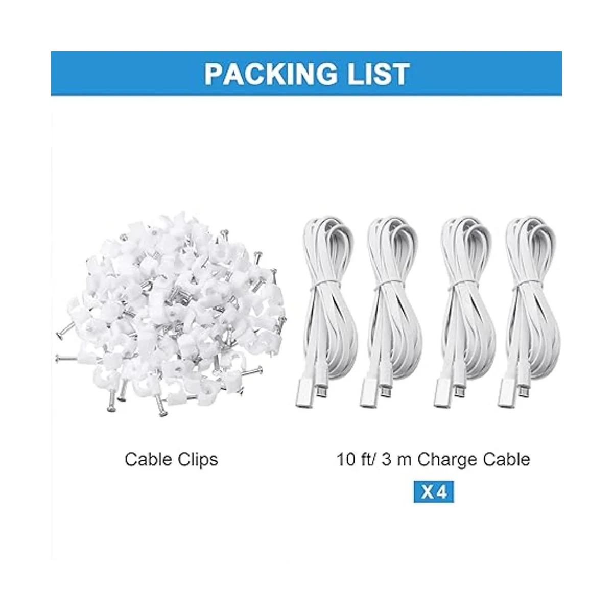 Sumind Paquete de 4 cables de extensión micro USB de 10_7