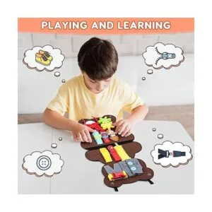 Esli Esli Tablero de peluche para niños pequeños_6