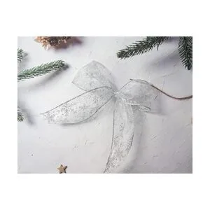 CT CRAFT LLC Cinta de organza con alambre de copos de_5