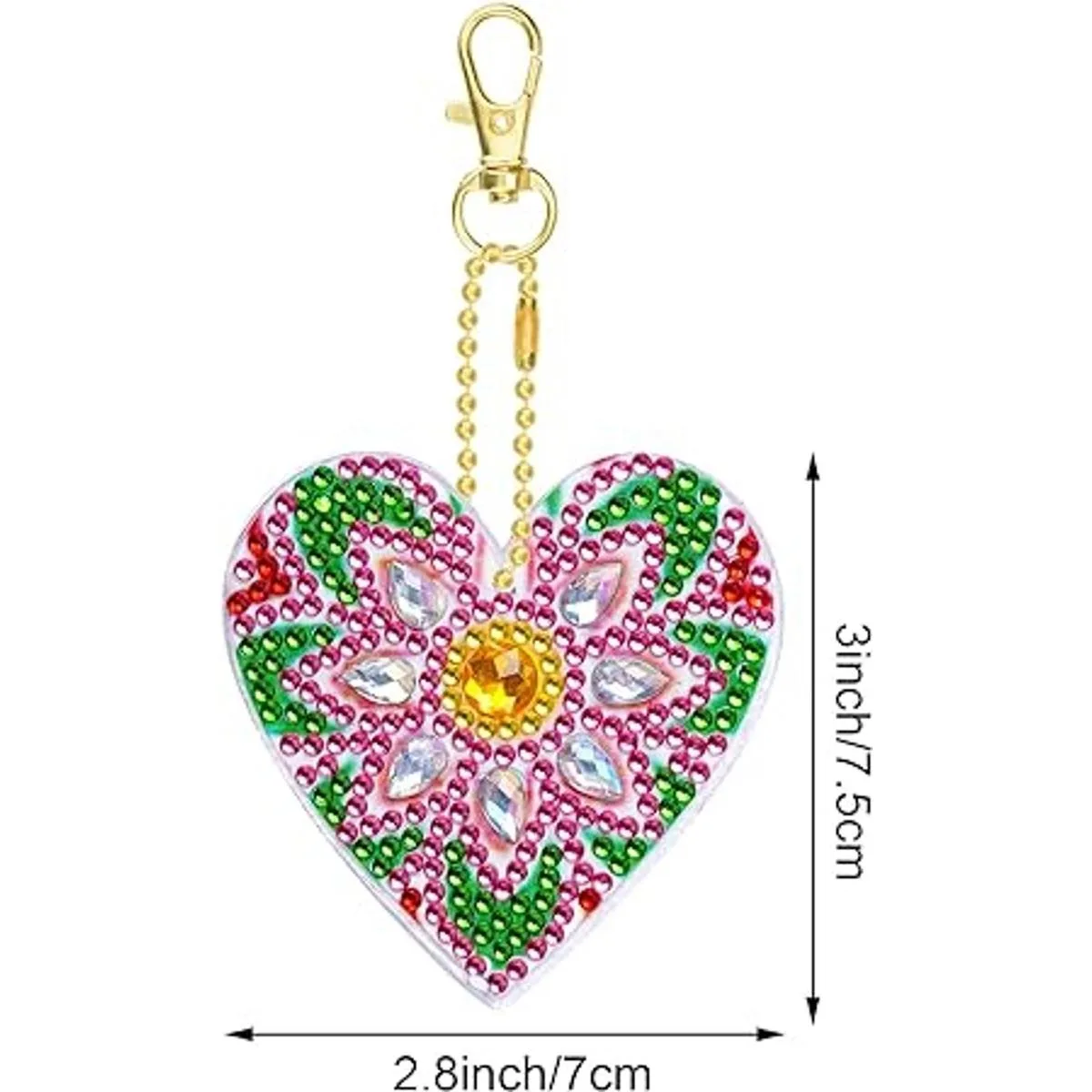 choyaxo Paquete de 10 llaveros de pintura de diamantes_2