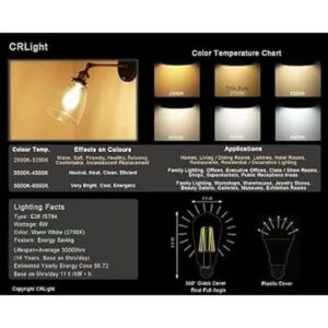 NOTOC Bombilla LED E26 de 4 W equivalente a 40 W_5