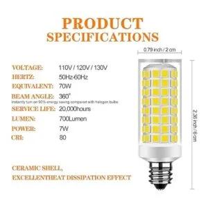 HUIMEIJIA E11 T4 Bombilla LED equivalente a jd e11 120 V_3