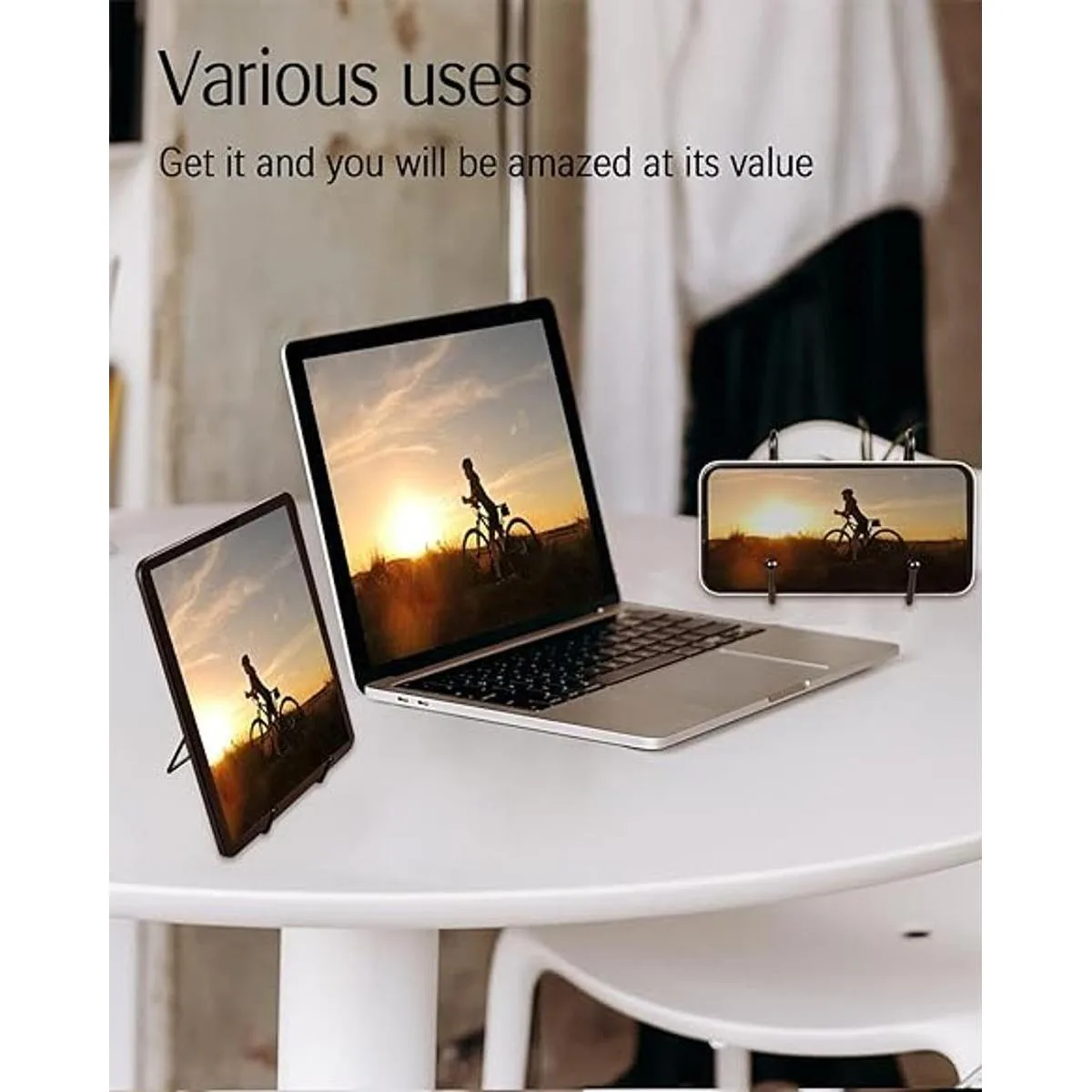 Paquete de 10 soportes de exhibición para placa soportes_4