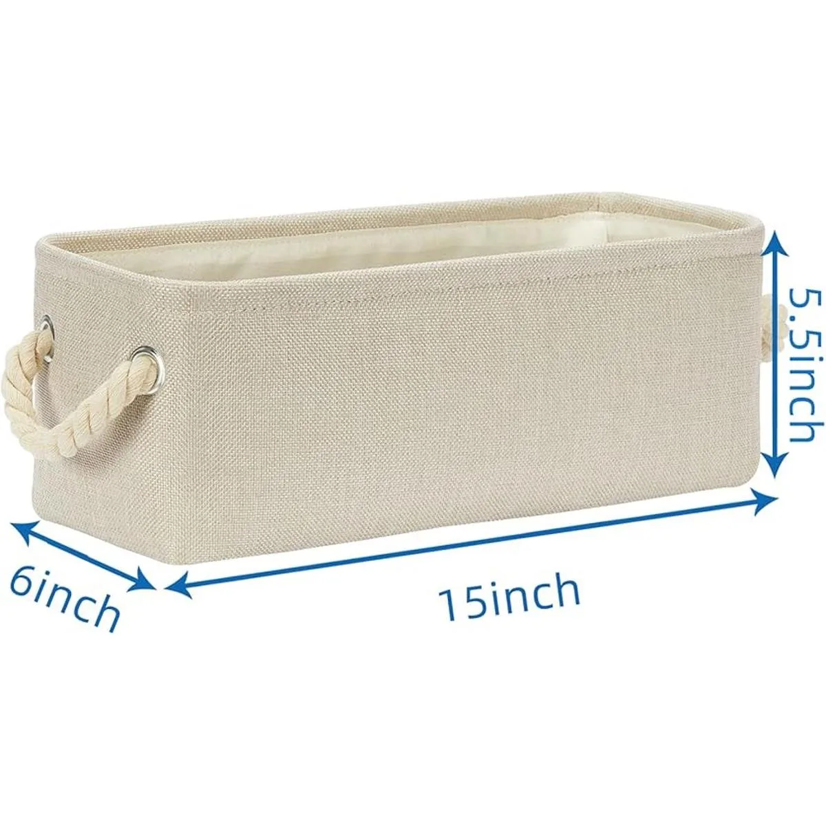 Temary Cestas pequeñas de almacenamiento de tela para_2