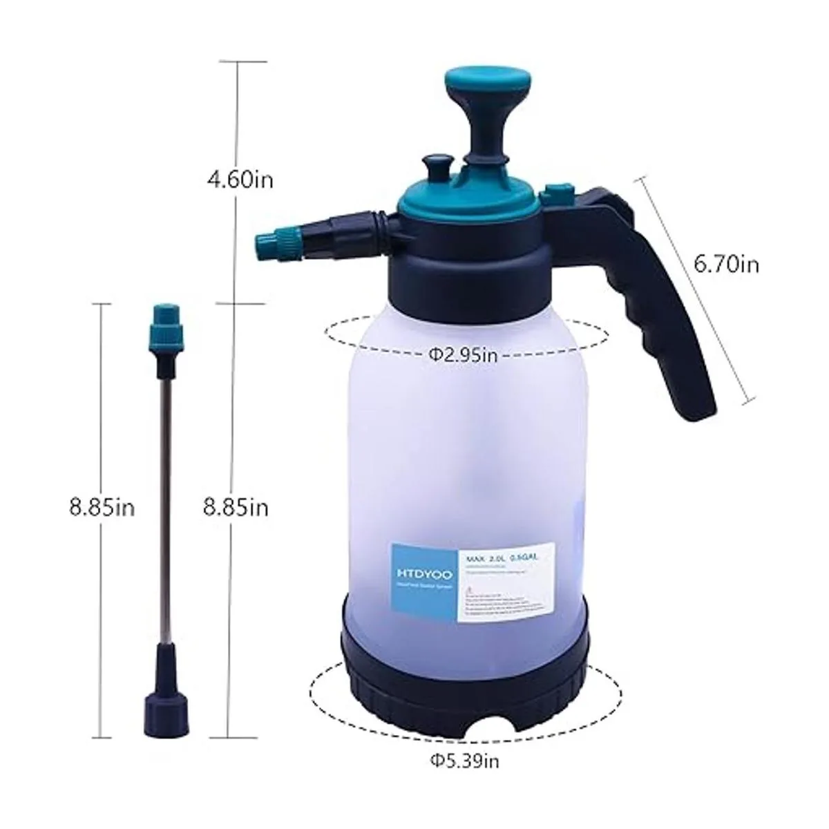 Pulverizador de bomba de mano de 0.5 galones pulverizador_5