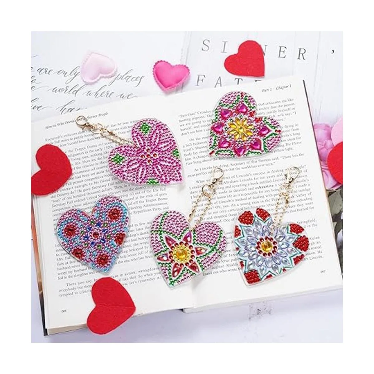 choyaxo Paquete de 10 llaveros de pintura de diamantes_4