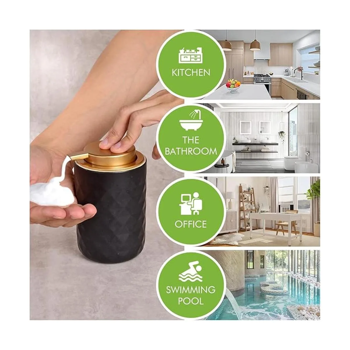 LALA DOLCE Dispensador de espuma dispensador de bomba de_3