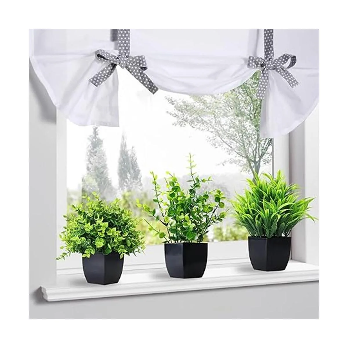 Greentime Juego de 3 plantas artificiales en maceta_7