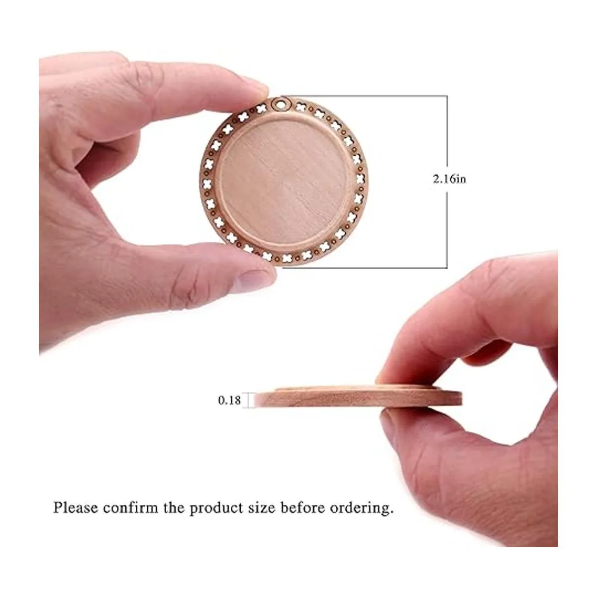 CBCMY Juego de 20 piezas de 2.16 pulgadas de madera_2