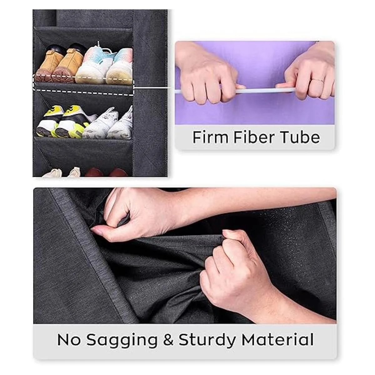 SLEEPING LAMB Organizador de zapatos sobre la puerta con_4