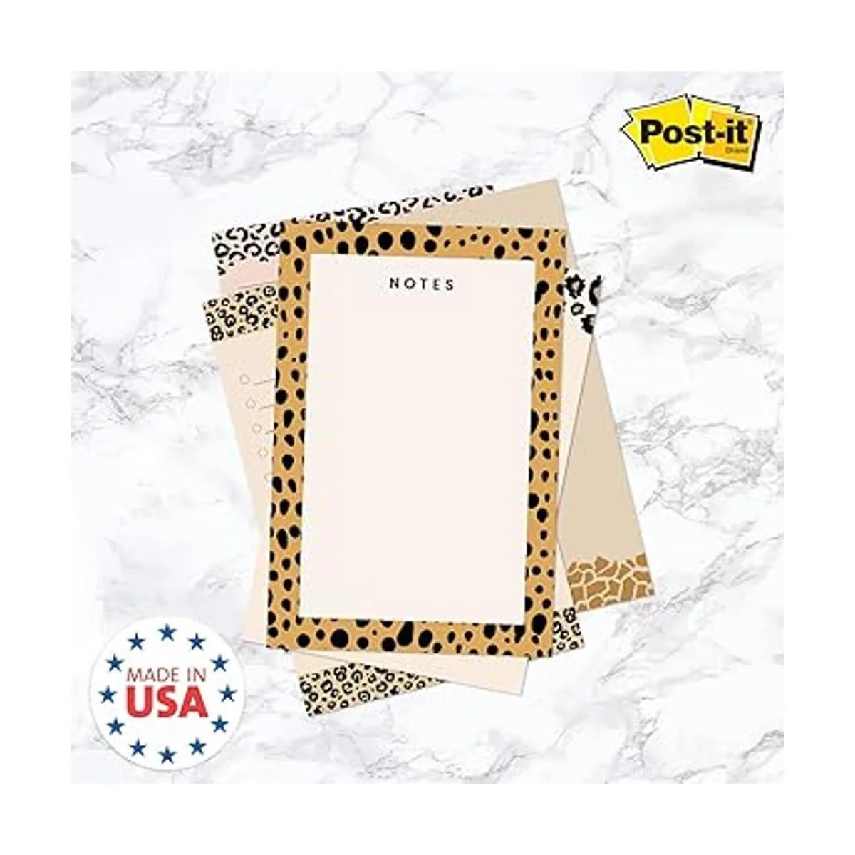 Notas adhesivas modernas con estampado animal_6