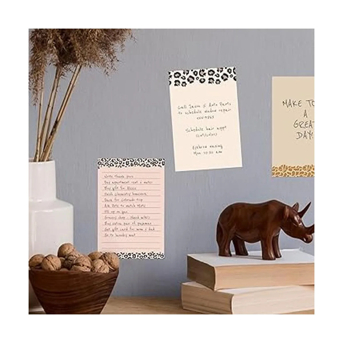 Notas adhesivas modernas con estampado animal_4