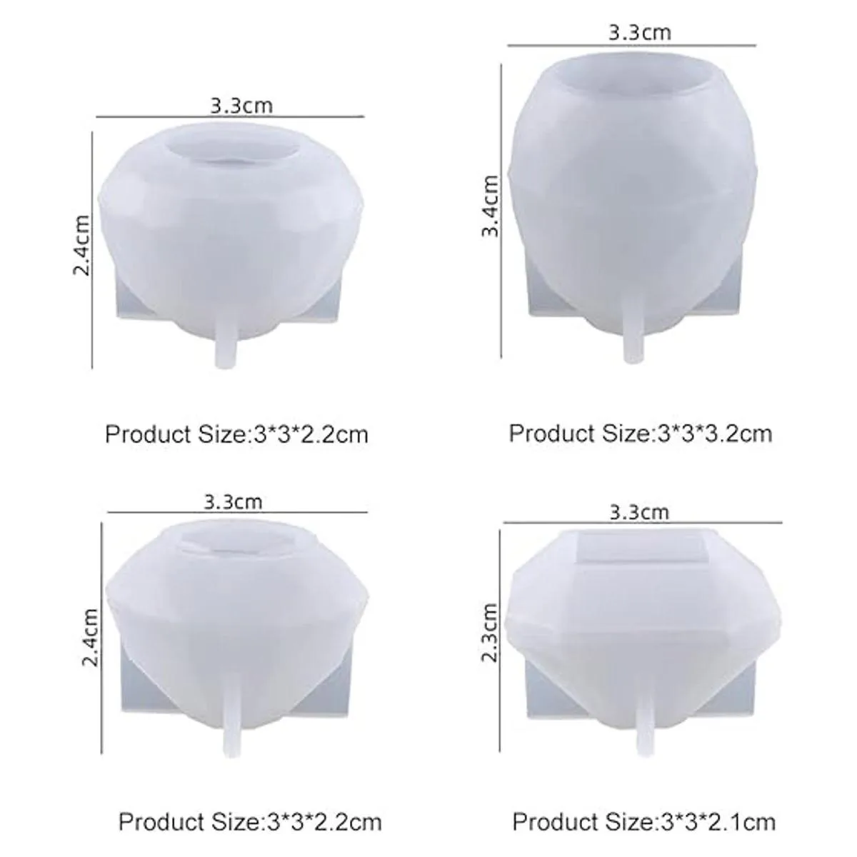 Molde de silicona para gabinete de bricolaje 4 piezas_3