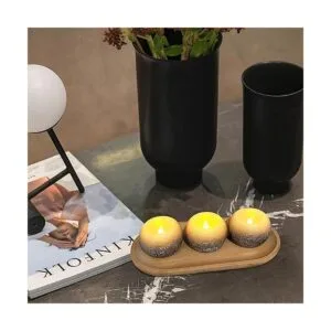 Furora LIGHTING Velas redondas sin llama negras funcionan_4