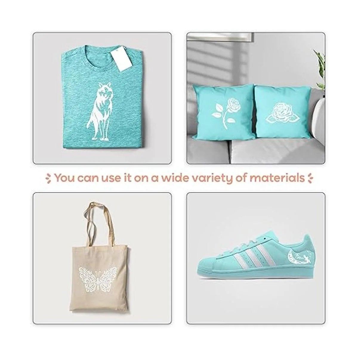 iVyne Vinilo de transferencia de calor blanco Vinilo de_5