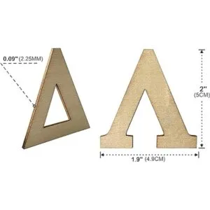 Letras griegas de madera de 2 pulgadas 120 piezas de_4