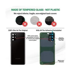 Funda de vidrio trasera para Galaxy S20 con lente de_4