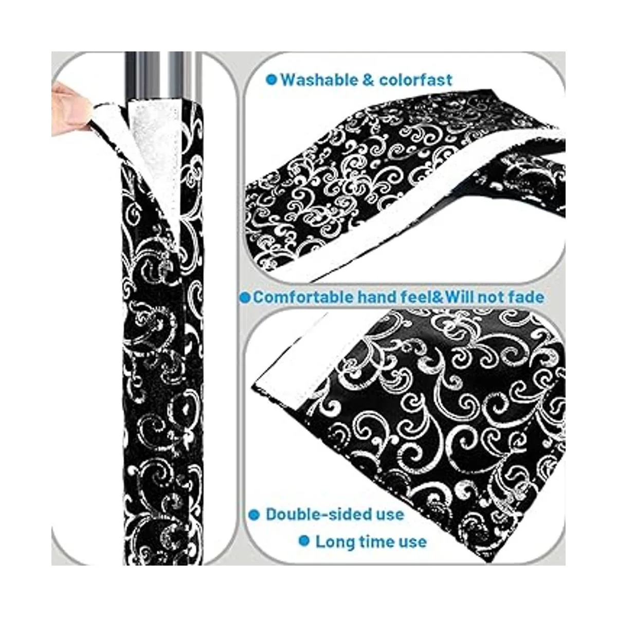 Volecy Juego de 6 fundas para manijas de puerta de_3