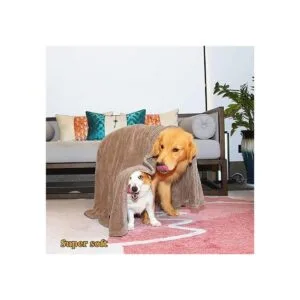 Dogvingpk Toalla extra grande para perros toallas súper_5