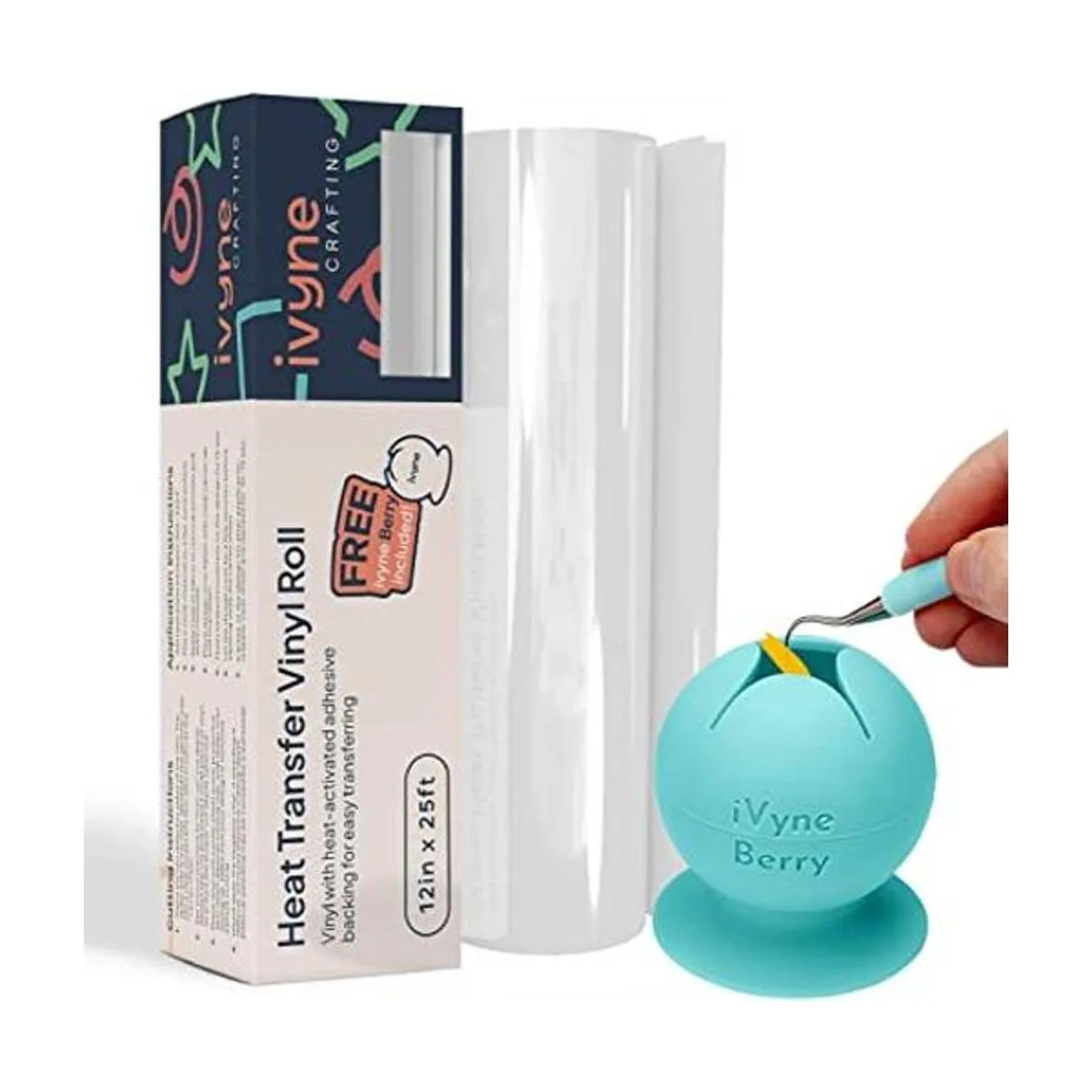 iVyne Vinilo de transferencia de calor blanco Vinilo de_1