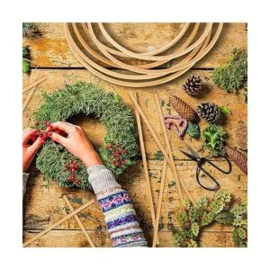 Rancco Juego de 18 aros de macramé de bambú con 10_2