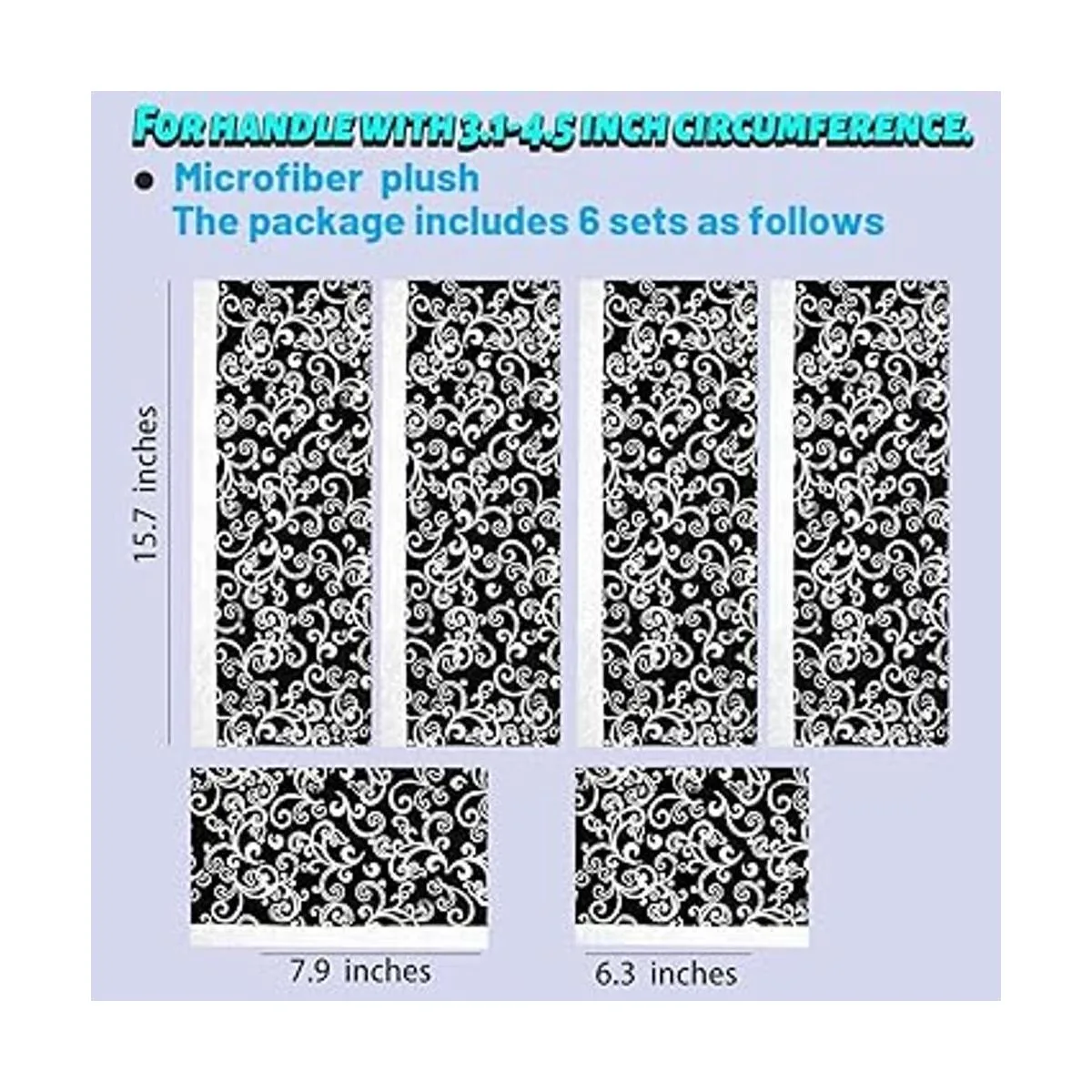 Volecy Juego de 6 fundas para manijas de puerta de_5