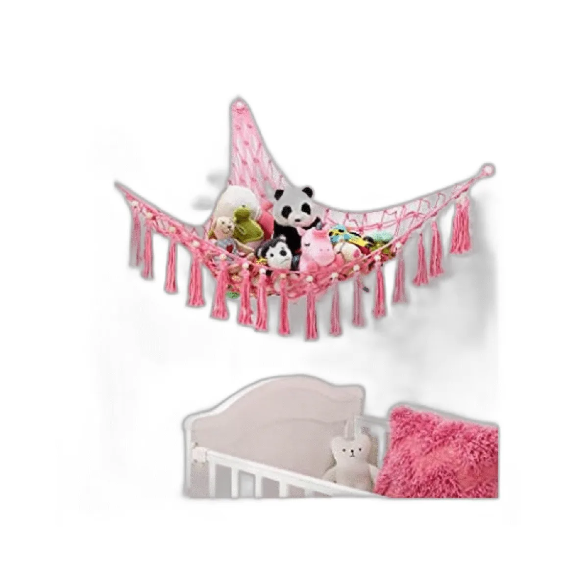 MAKEONEWO Hamaca de juguete de peluche para colgar hecha_1