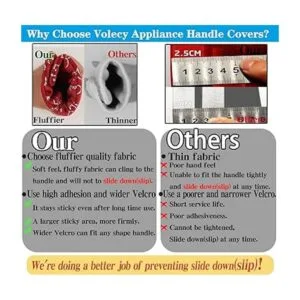 Volecy Juego de 6 fundas para manijas de puerta de_6