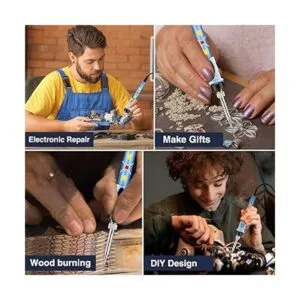 Kit de soldador electrónico SREMTCH 80 W LCD digital_5