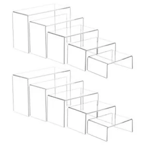 Paquete de 10 soportes de exhibición de acrílico_1