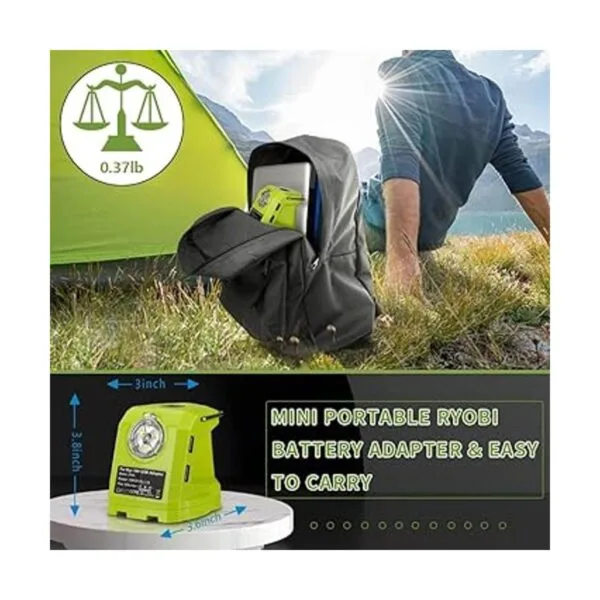 Cargador adaptador de batería para batería Ryobi de 18 V_7