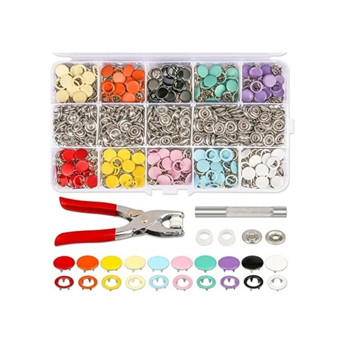 K Kwokker 804 botones a presión para coser con alicates a_1