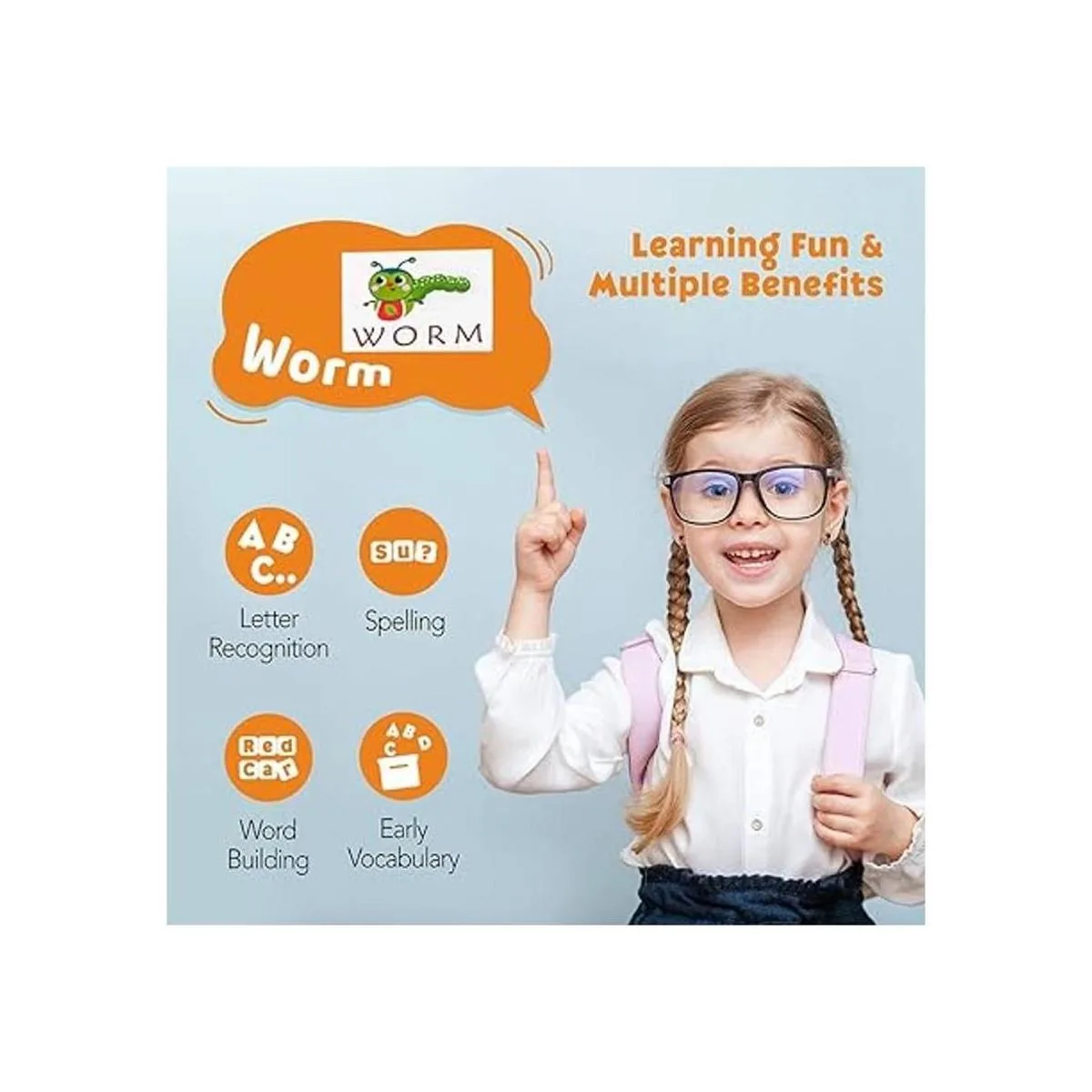 Coogam Juegos de ortografía juguete de letras a juego de_5