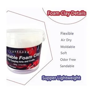 500g Cosplay Foam Clay Lightweight Sculpting Foam Air_4
