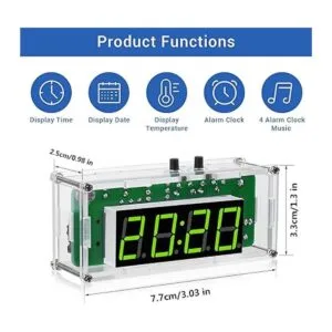 MiOYOOW TJ56428 Kits de reloj digital de 4 dígitos con_3