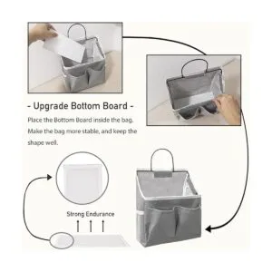 KANRICHU 2 bolsas pequeñas para colgar en la pared cesta_4