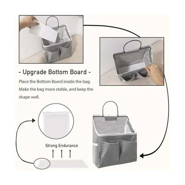 KANRICHU 2 bolsas pequeñas para colgar en la pared cesta_4