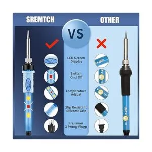 Kit de soldador electrónico SREMTCH 80 W LCD digital_3