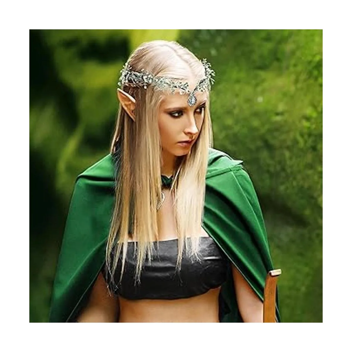 MOSTORY Corona de flores de eucalipto con joyas corona_3