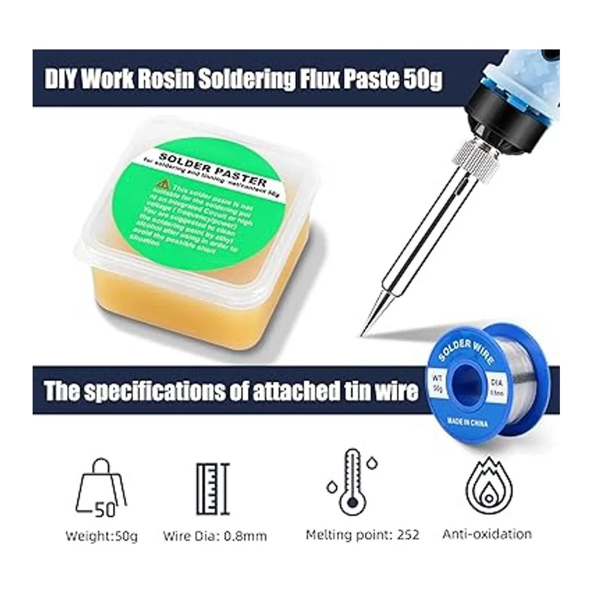 Kit de soldador electrónico SREMTCH 80 W LCD digital_4