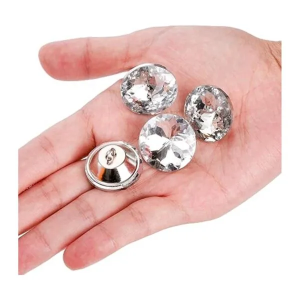 Frcctre 100 botones de cristal de diamantes de imitación_4