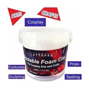 500g Cosplay Foam Clay Lightweight Sculpting Foam Air_3