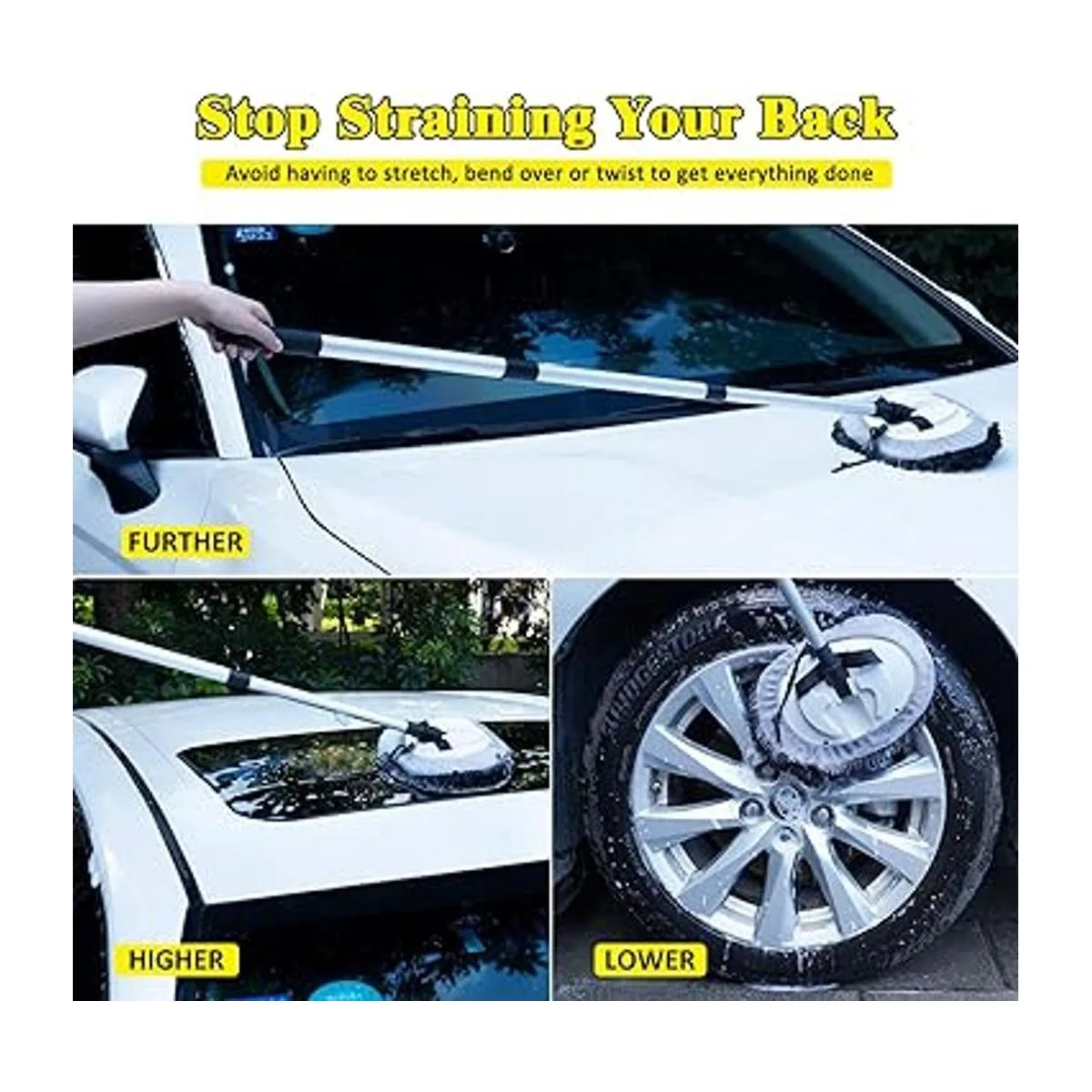 Cepillo de lavado de autos con mango largo de 45 pulgadas_2