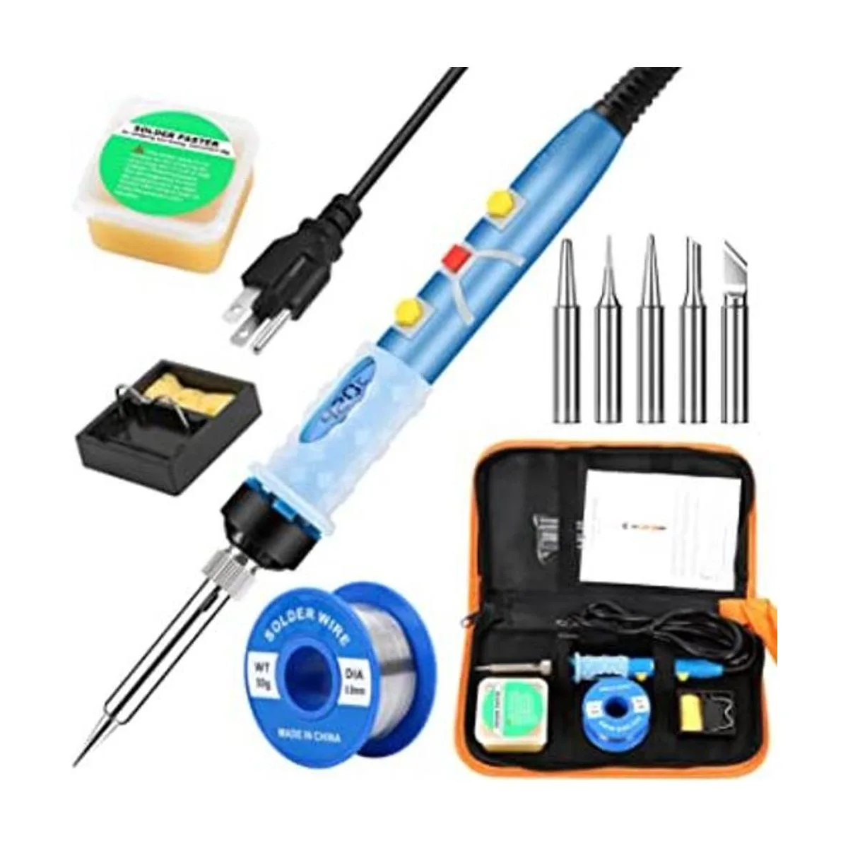 Kit de soldador electrónico SREMTCH 80 W LCD digital_1