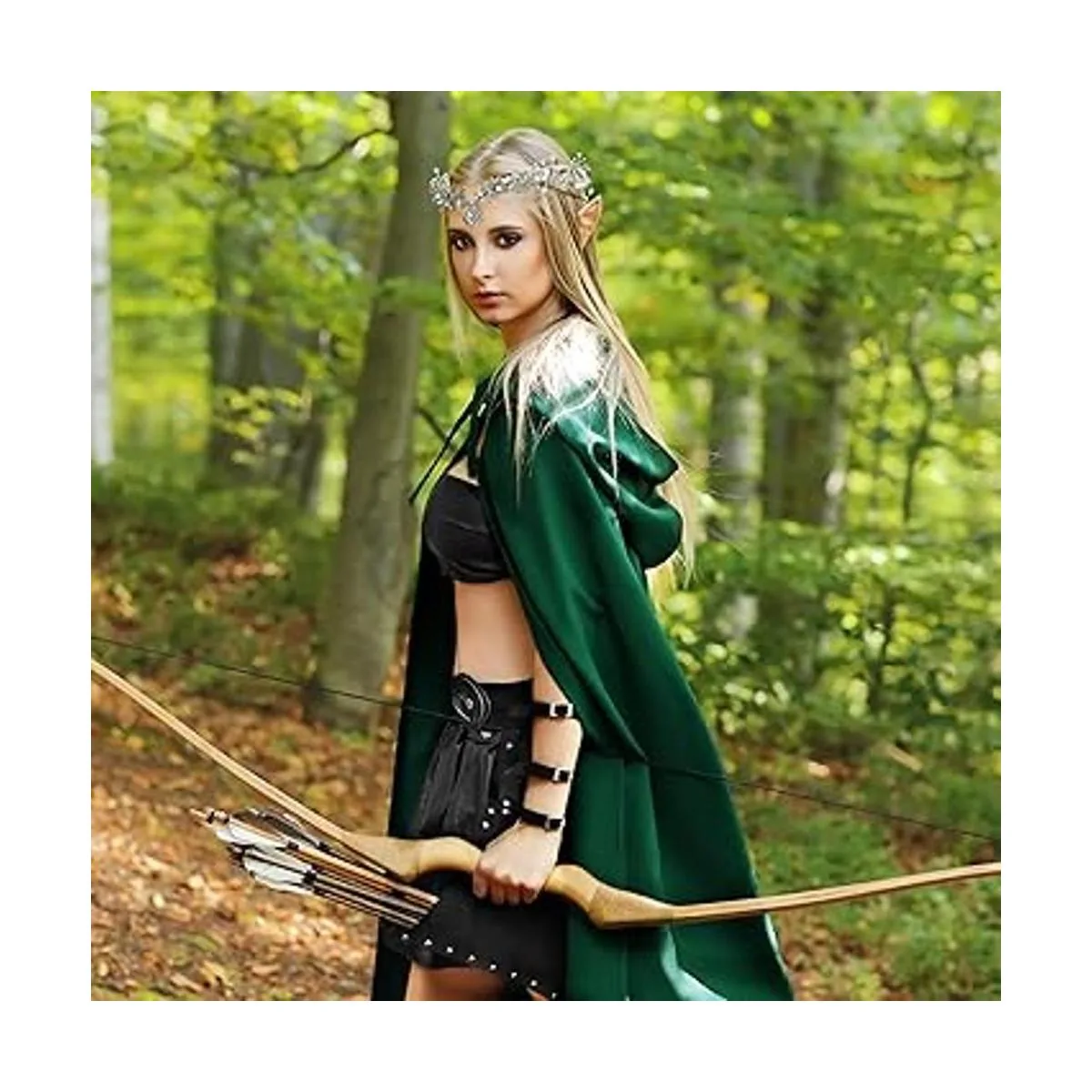 MOSTORY Corona de flores de eucalipto con joyas corona_4