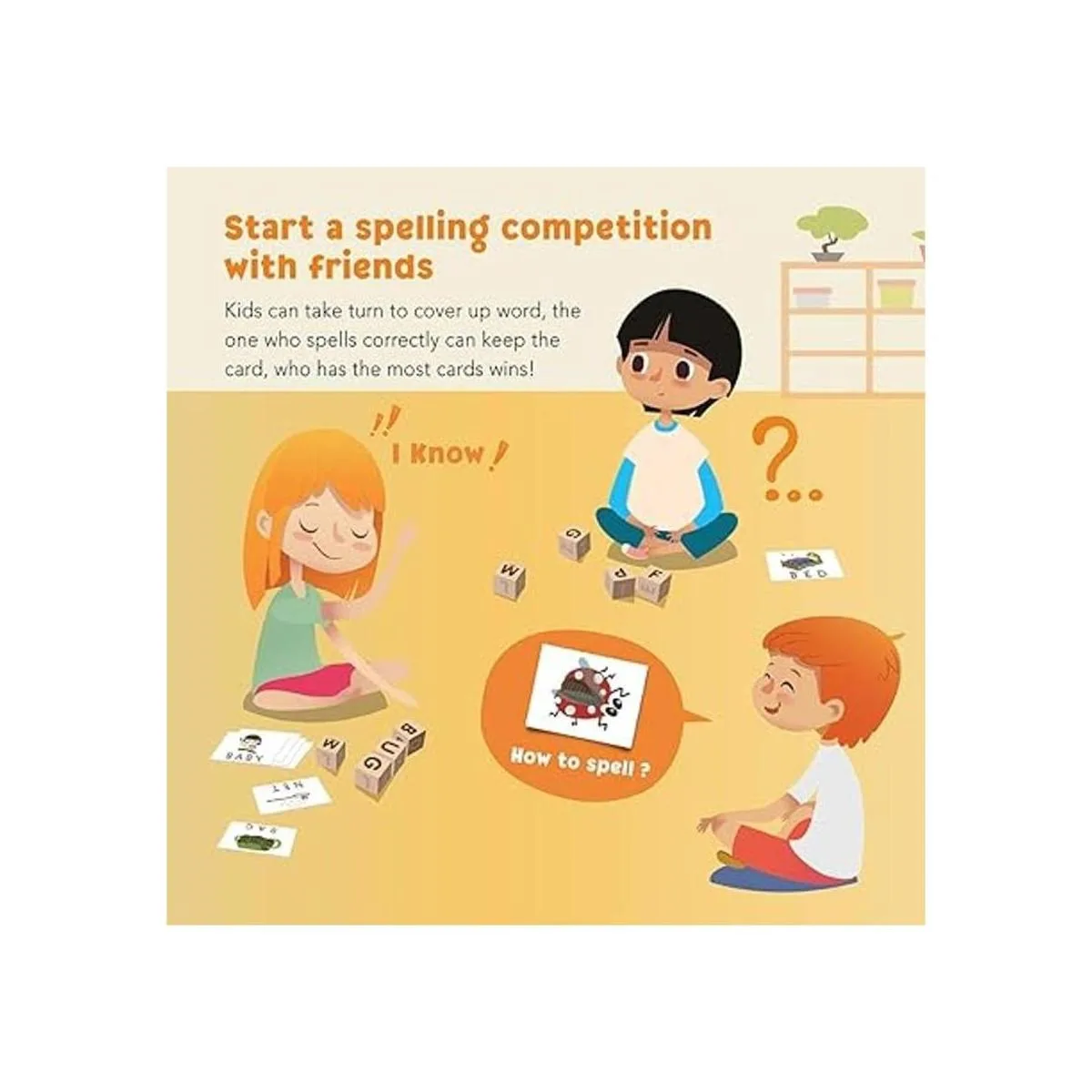 Coogam Juegos de ortografía juguete de letras a juego de_4