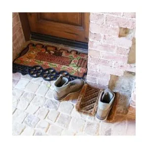 RubberCal Cepillo raspador de botas de coco Herringbone_3