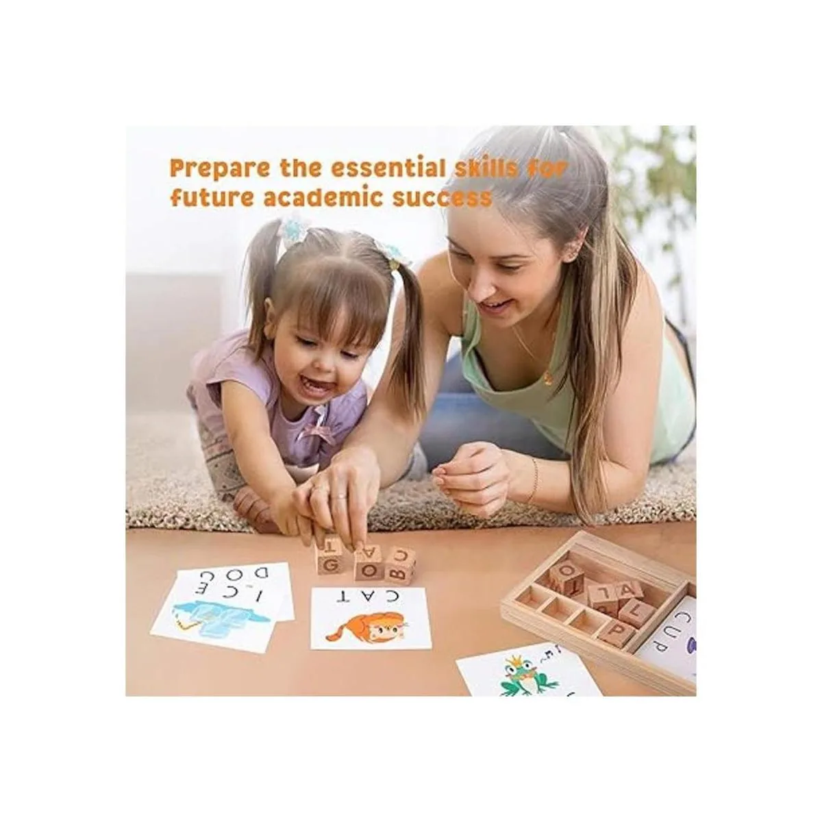 Coogam Juegos de ortografía juguete de letras a juego de_6