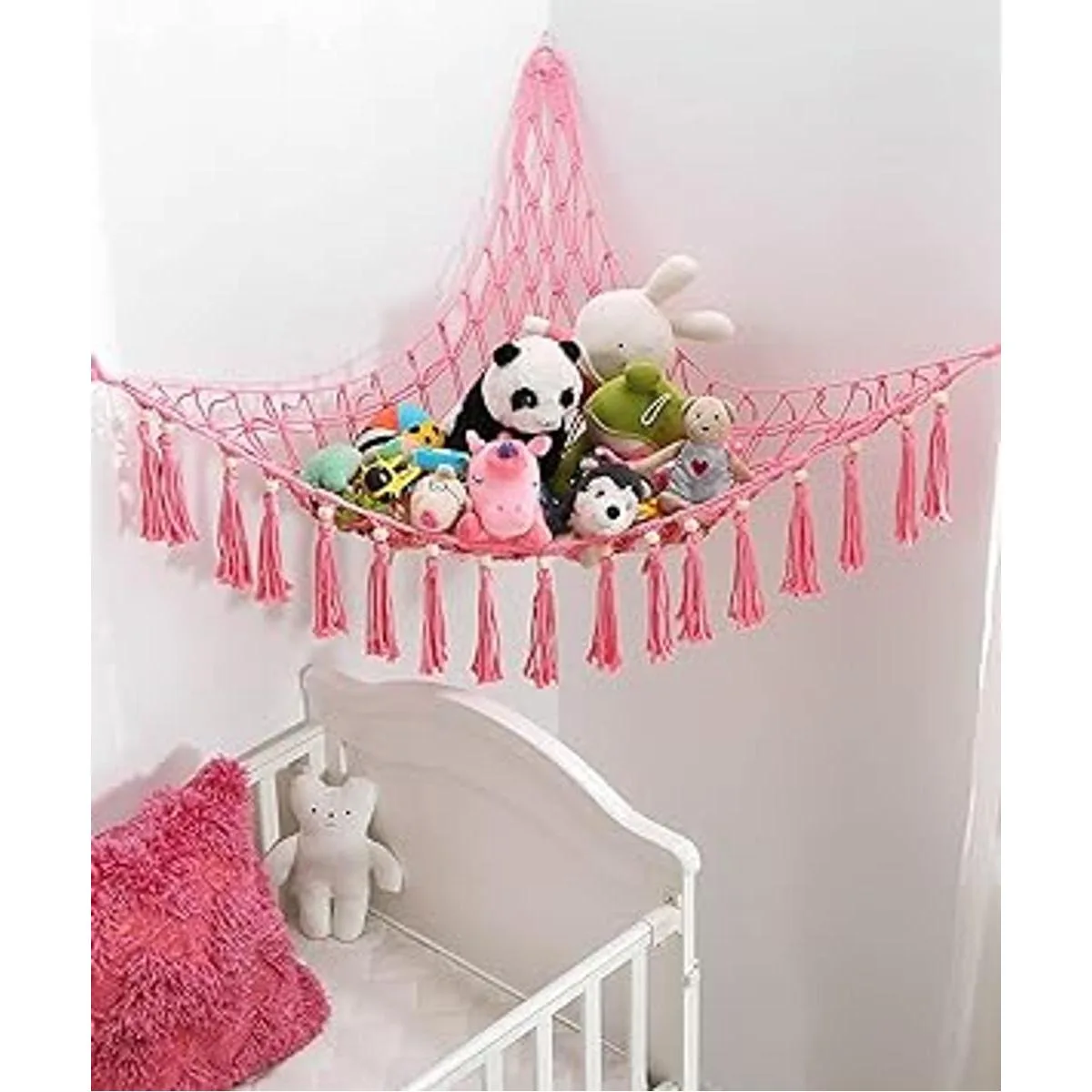 MAKEONEWO Hamaca de juguete de peluche para colgar hecha_6